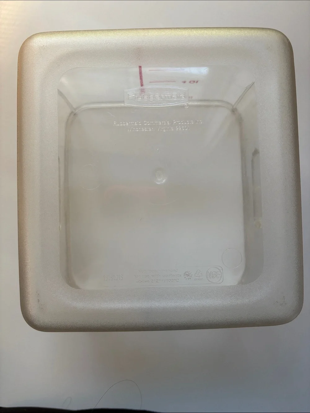 Rubbermaid Clear Plastic Food Storage Bin with‎ Volume Markings